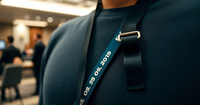 Cordão de nylon para crachá: como escolher o ideal para sua empresa